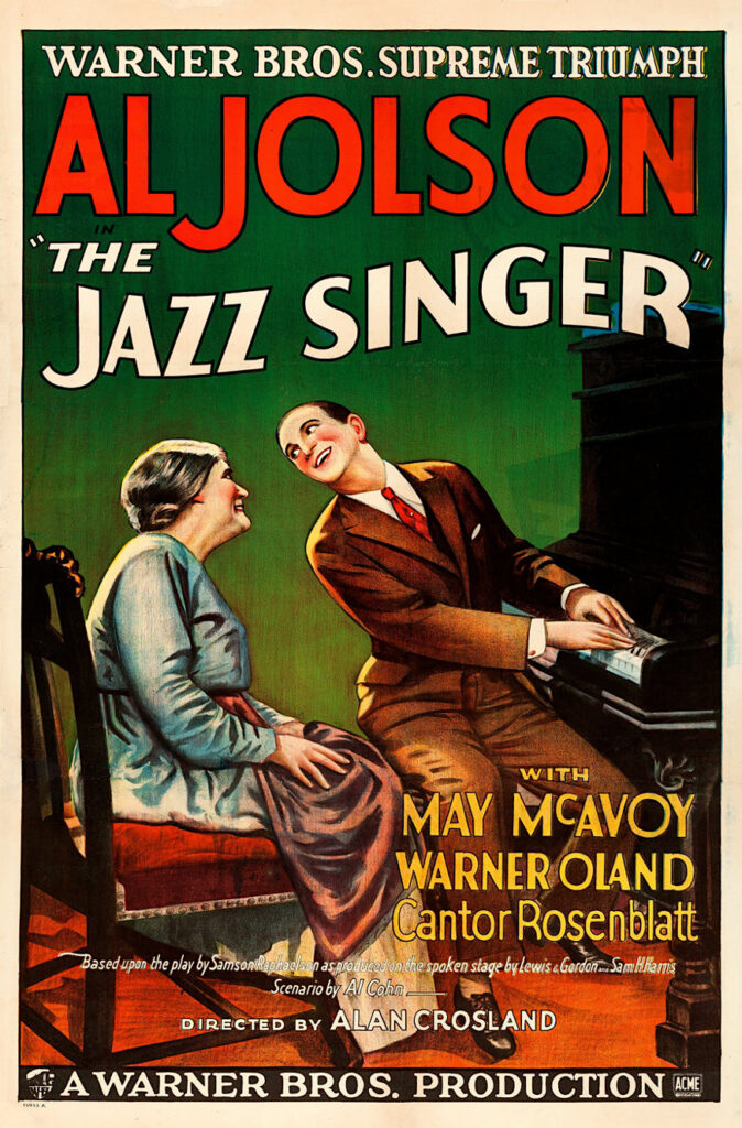 the jazz singer 1927 poster